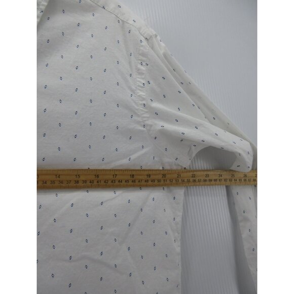 Ralph Lauren Shirt Medium Button Down Micro Geometric Preppy Woven - Picture 5 of 11